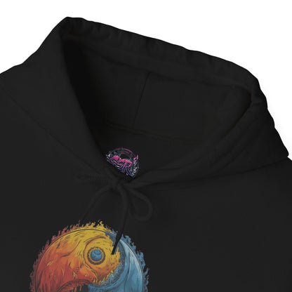 Yin Yang Hoodie - Color Splash Design - SosirrealByDesign
