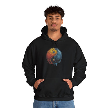 Yin Yang Hoodie - Color Splash Design - SosirrealByDesign