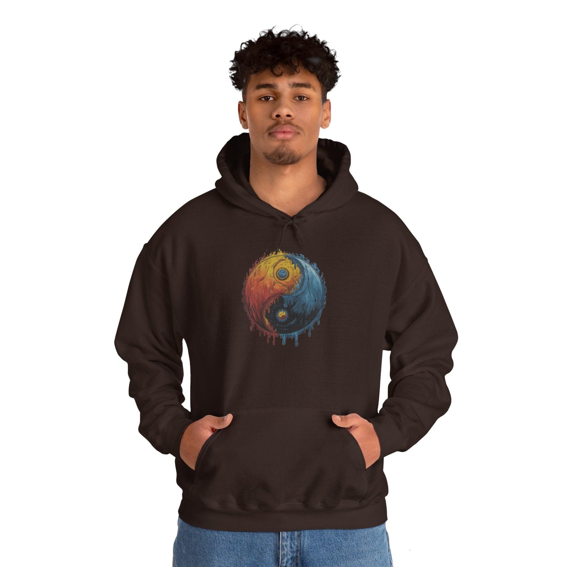 Yin Yang Hoodie - Color Splash Design - SosirrealByDesign