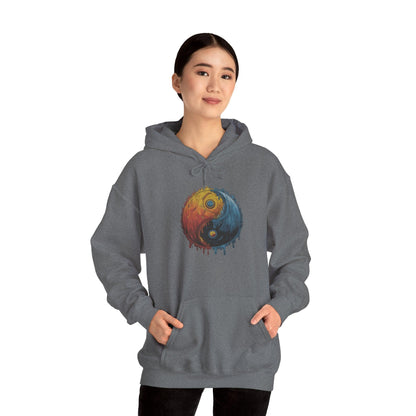 Yin Yang Hoodie - Color Splash Design - SosirrealByDesign