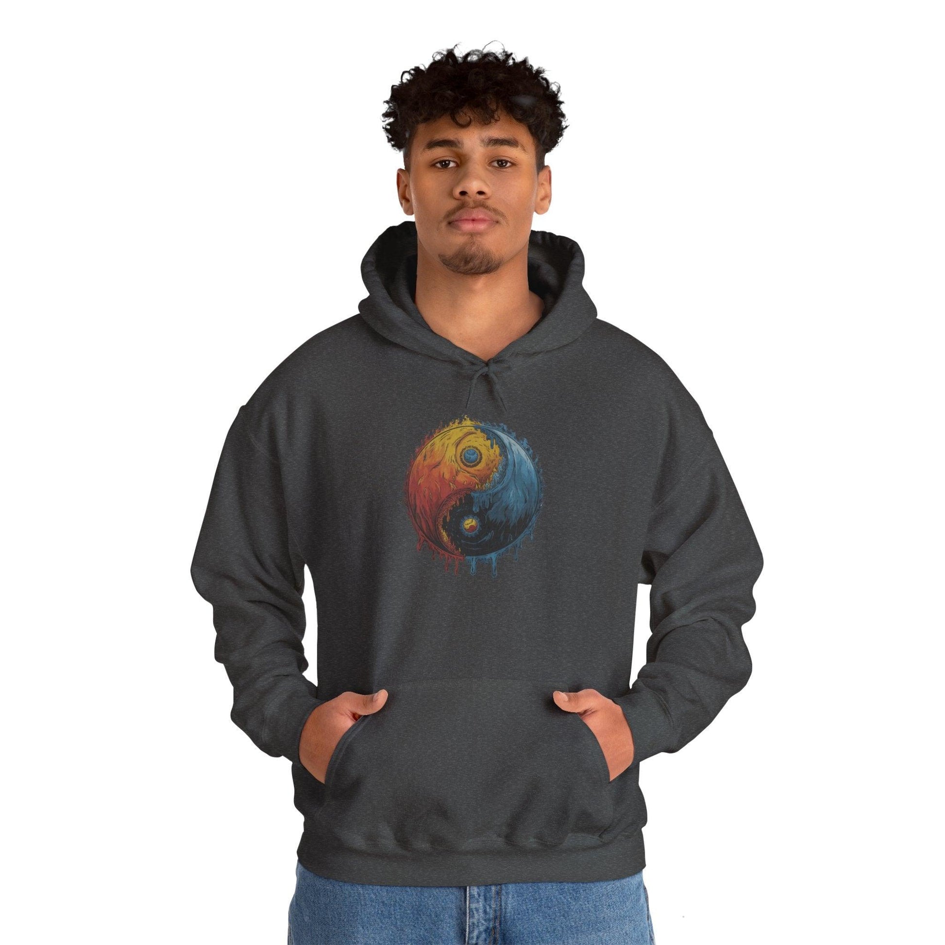 Yin Yang Hoodie - Color Splash Design - SosirrealByDesign