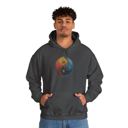 Yin Yang Hoodie - Color Splash Design - SosirrealByDesign