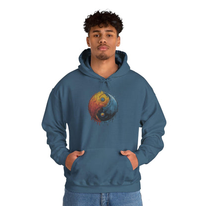 Yin Yang Hoodie - Color Splash Design - SosirrealByDesign