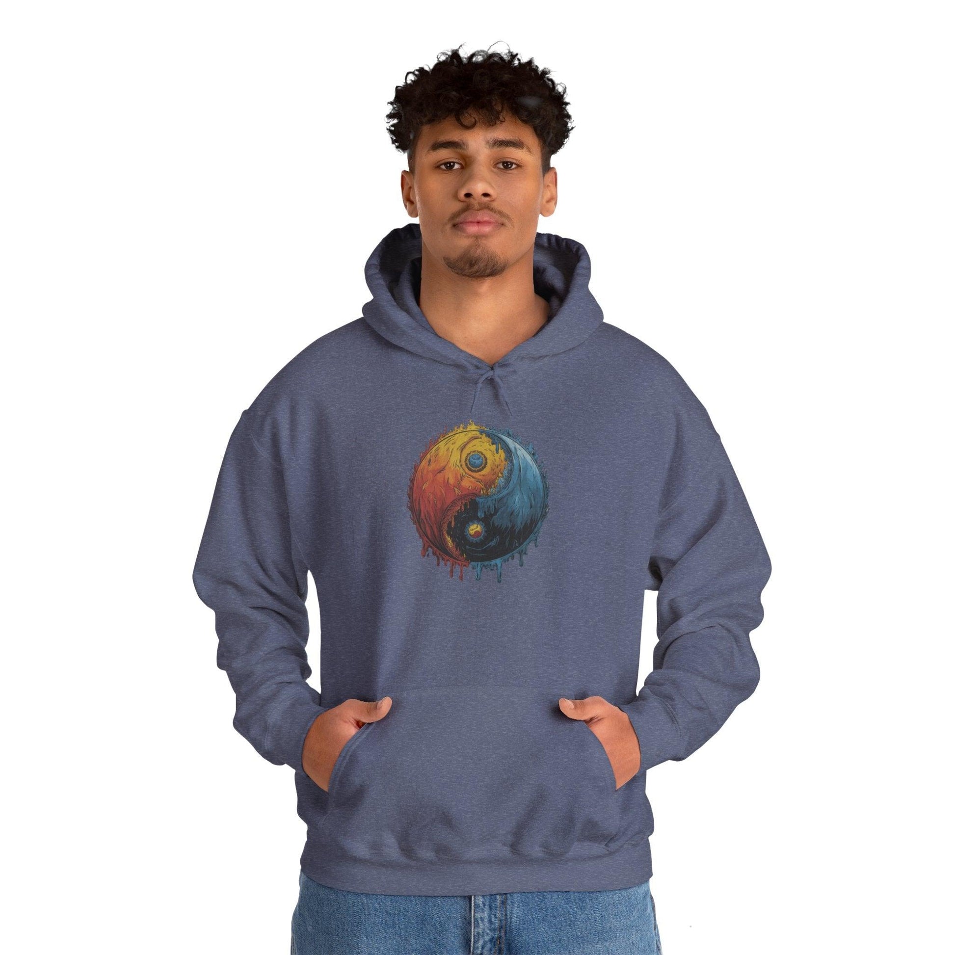 Yin Yang Hoodie - Color Splash Design - SosirrealByDesign