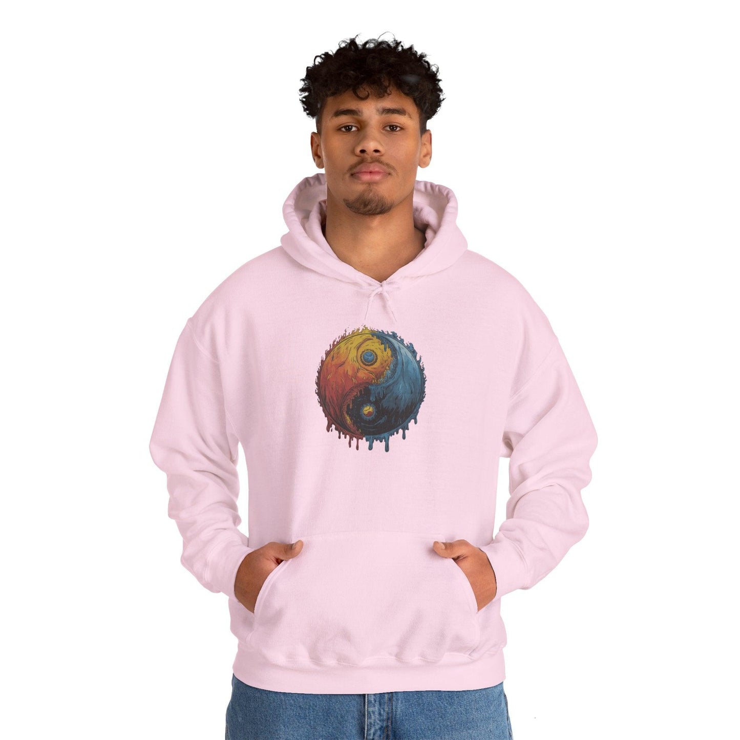 Yin Yang Hoodie - Color Splash Design - SosirrealByDesign
