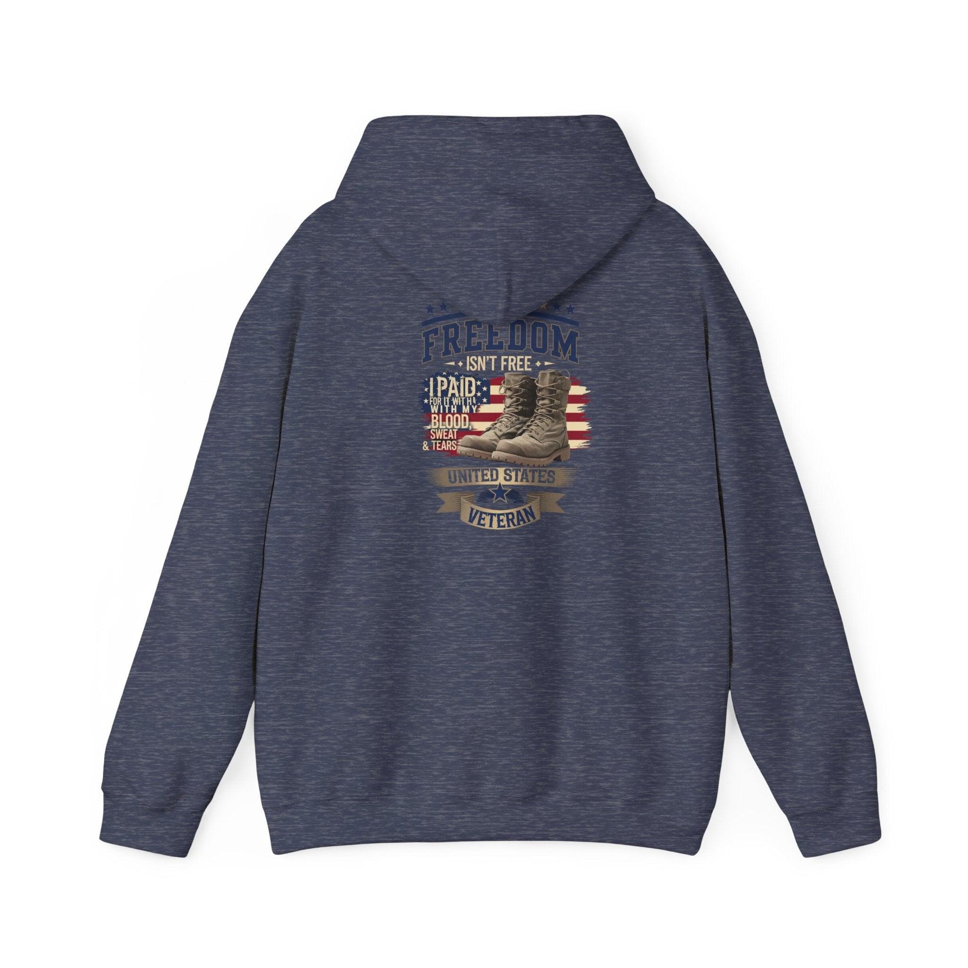 Freedom Isn't Free Veteran Tribute Hoodie - Honoring Heroes - SosirrealByDesign