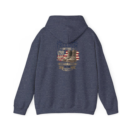Freedom Isn't Free Veteran Tribute Hoodie - Honoring Heroes - SosirrealByDesign