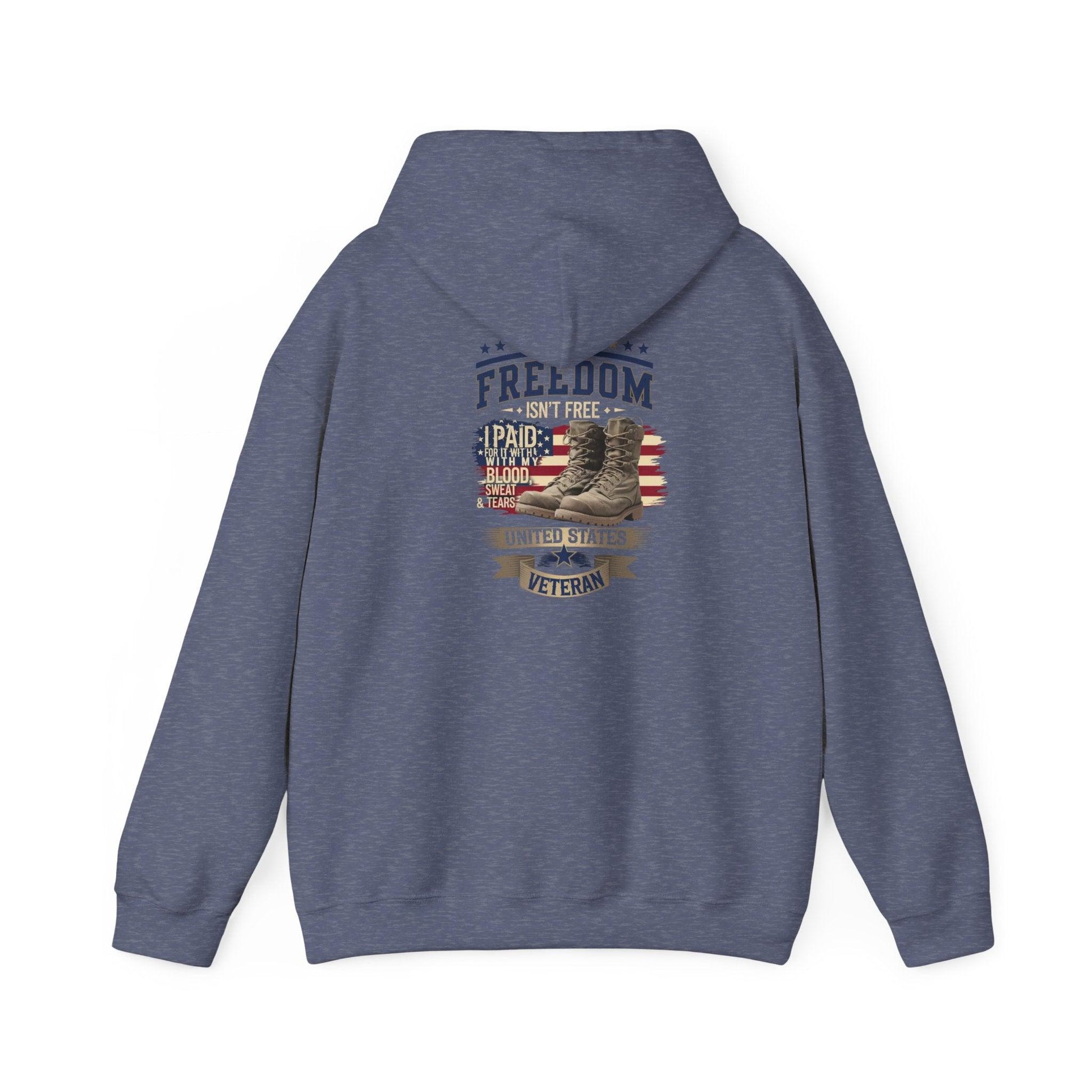 Freedom Isn't Free Veteran Tribute Hoodie - Honoring Heroes - SosirrealByDesign