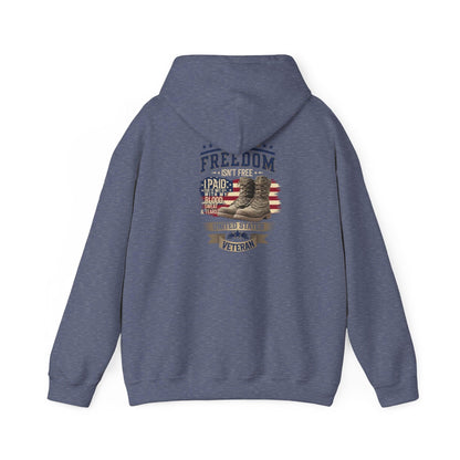 Freedom Isn't Free Veteran Tribute Hoodie - Honoring Heroes - SosirrealByDesign