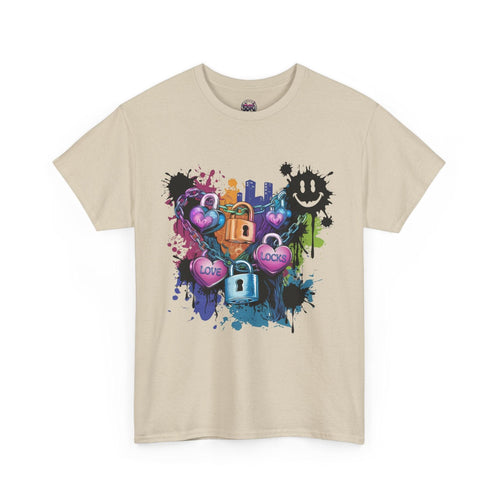 Colorful Love Locks Streetwear T-shirt for Trendy Apparel - SosirrealByDesign