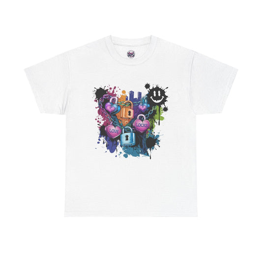 Colorful Love Locks Streetwear T-shirt for Trendy Apparel - SosirrealByDesign