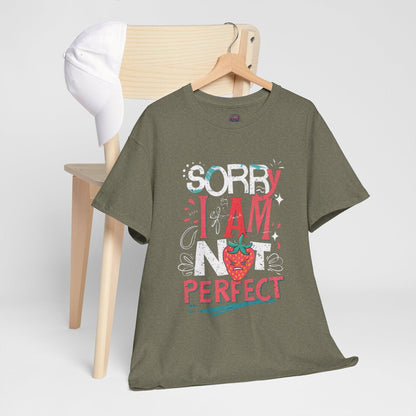 Sorry I Am Not Perfect T-shirt - Embrace Imperfection - SosirrealByDesign