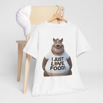 Funny Food Lover Apparel - I Just Love Food! - SosirrealByDesign