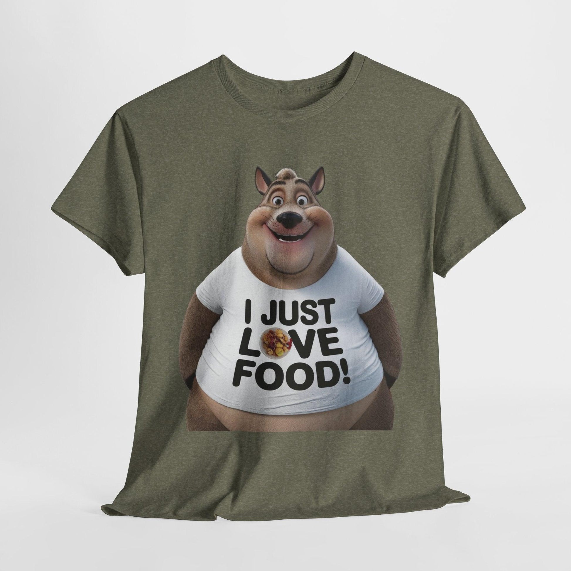 Funny Food Lover Apparel - I Just Love Food! - SosirrealByDesign