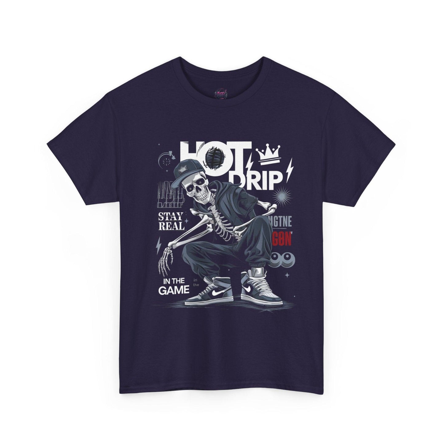 Cool Skeleton Stay Real, Hot Drip t-shirt - SosirrealByDesign