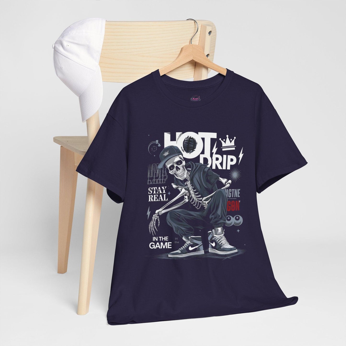 Cool Skeleton Stay Real, Hot Drip t-shirt - SosirrealByDesign