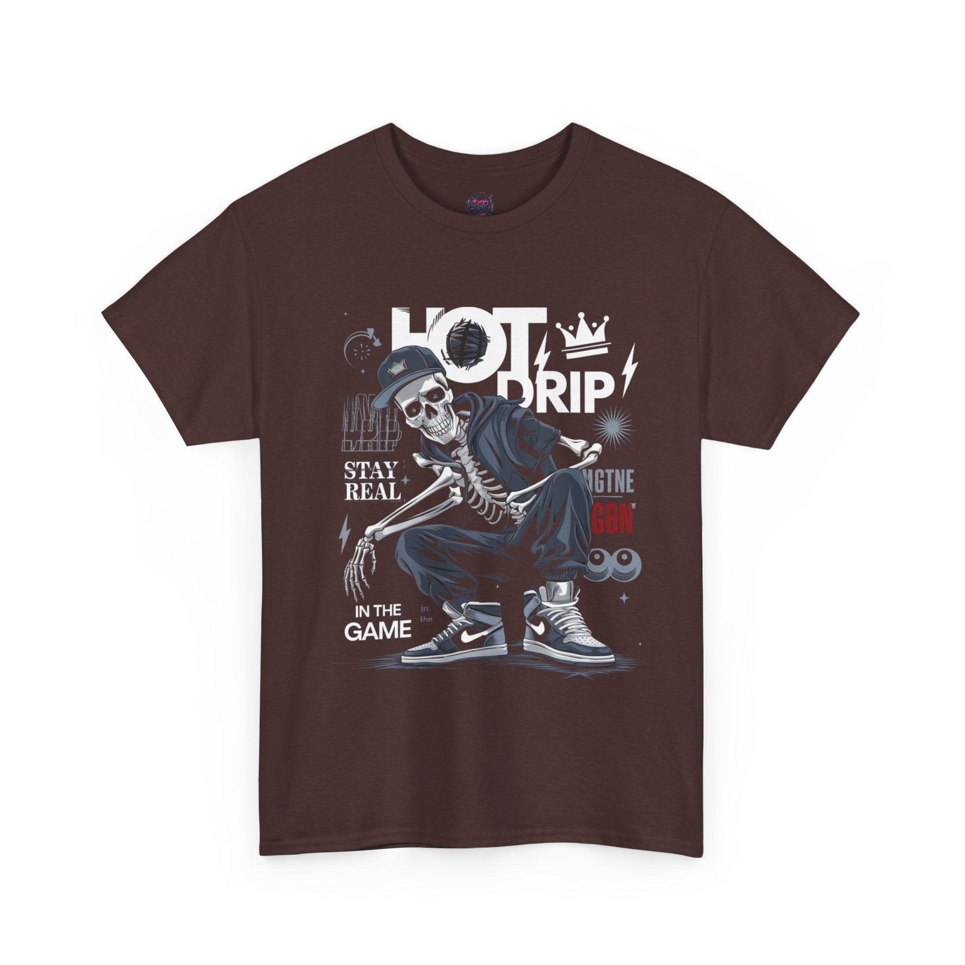 Cool Skeleton Stay Real, Hot Drip t-shirt - SosirrealByDesign