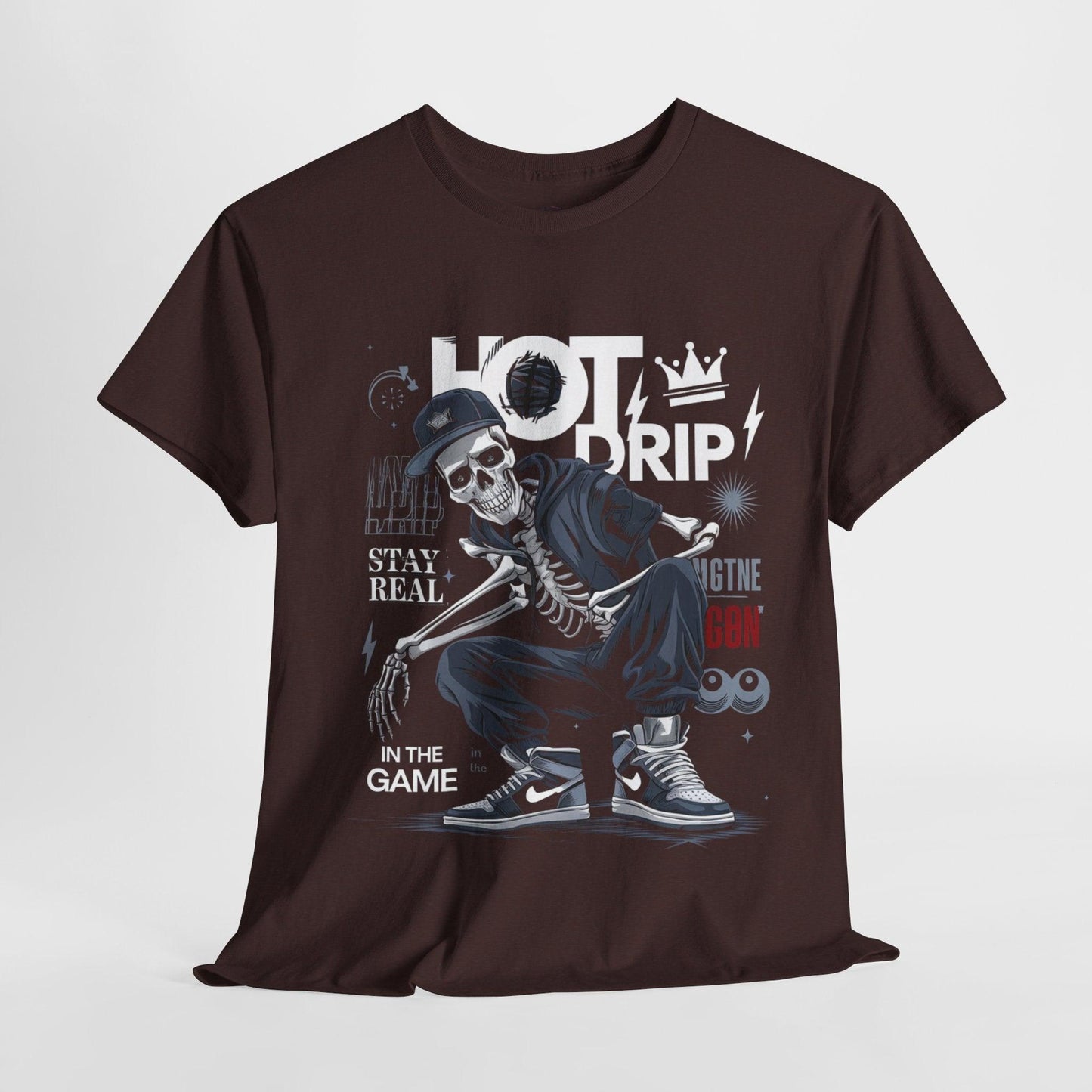 Cool Skeleton Stay Real, Hot Drip t-shirt - SosirrealByDesign
