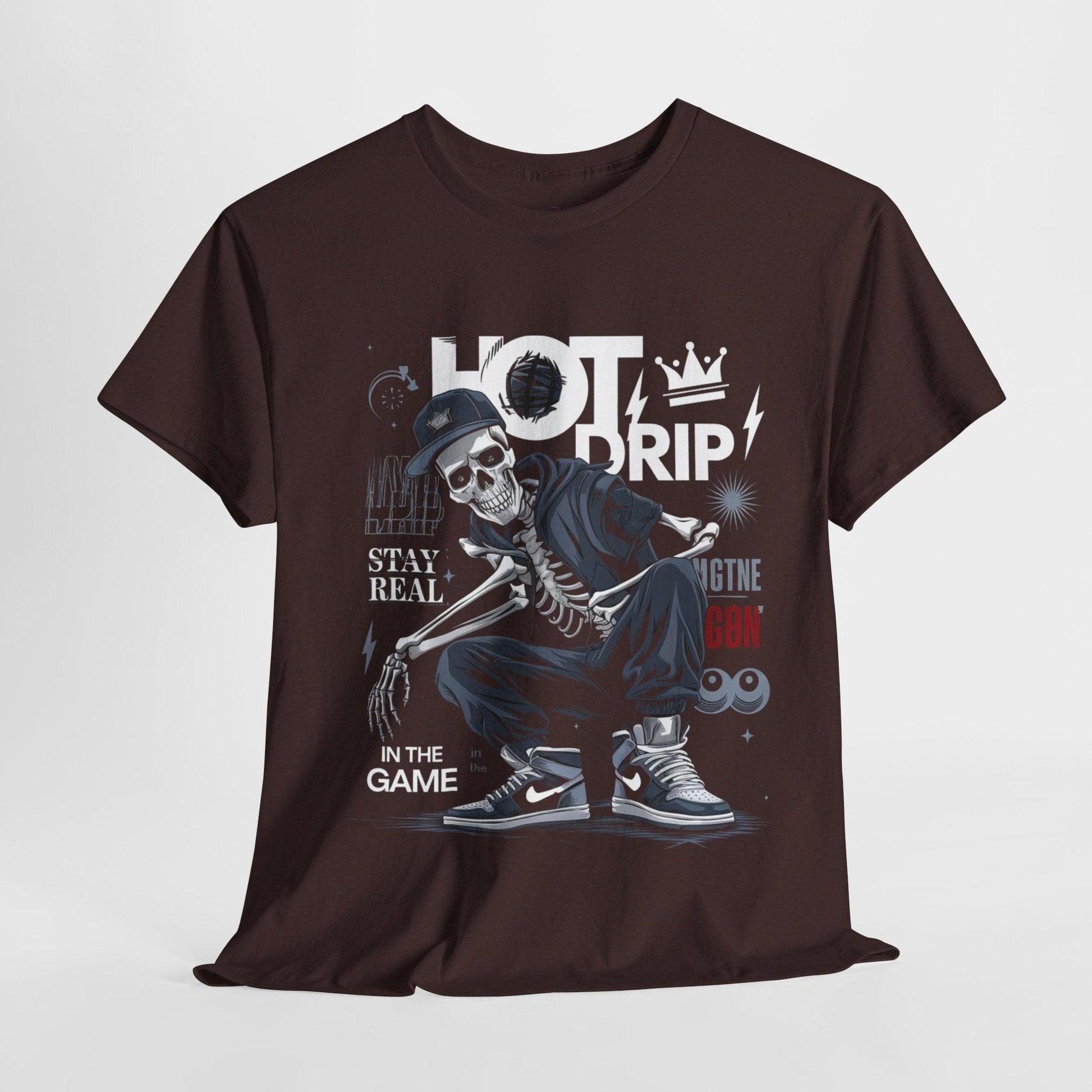 Cool Skeleton Stay Real, Hot Drip t-shirt - SosirrealByDesign