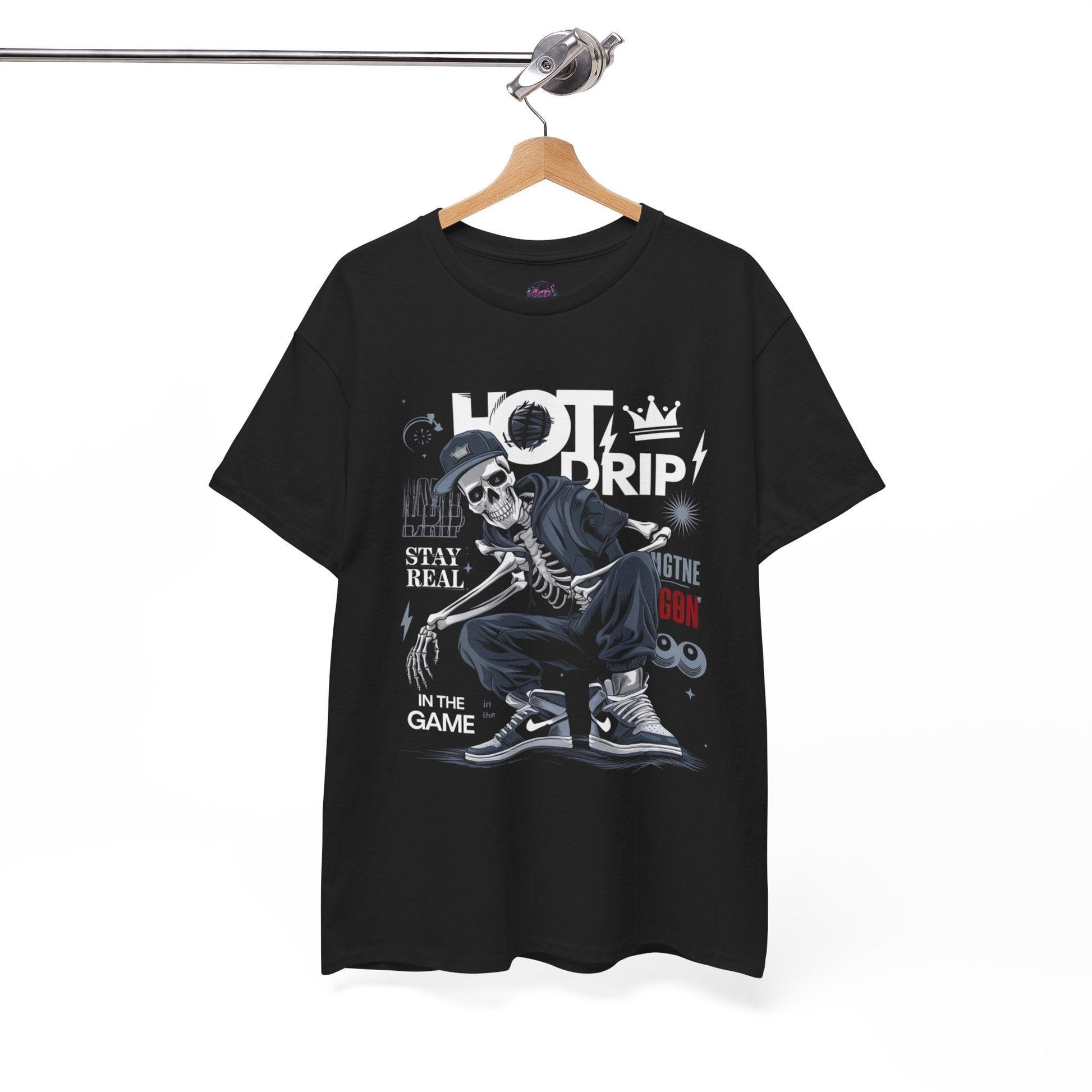 Cool Skeleton Stay Real, Hot Drip t-shirt - SosirrealByDesign