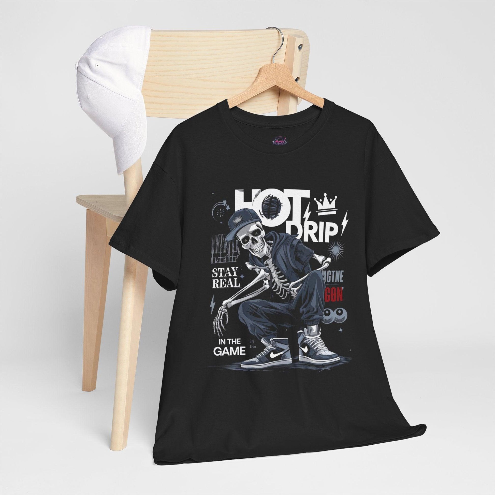Cool Skeleton Stay Real, Hot Drip t-shirt - SosirrealByDesign