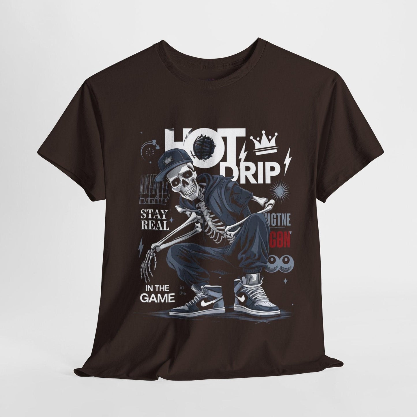 Cool Skeleton Stay Real, Hot Drip t-shirt - SosirrealByDesign