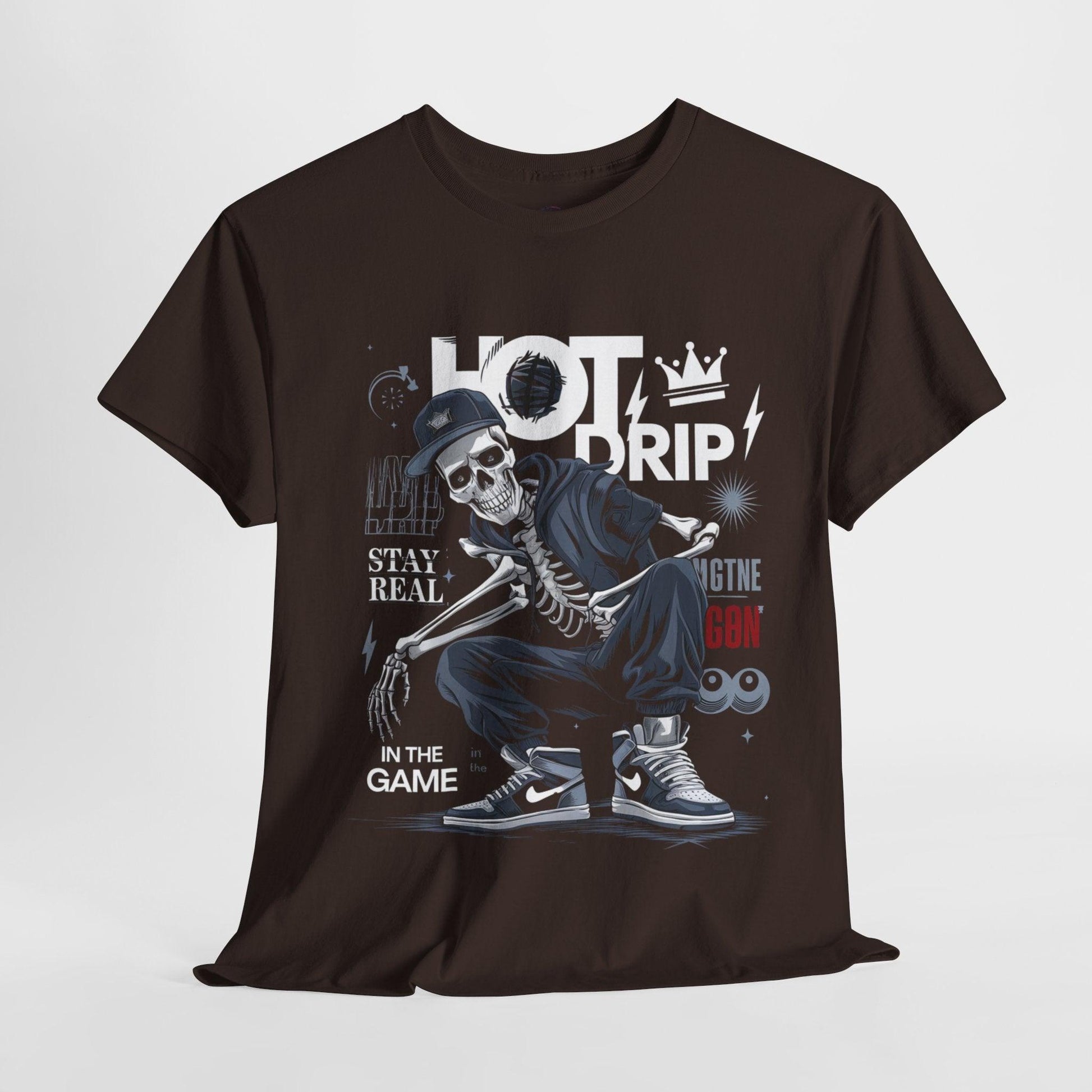 Cool Skeleton Stay Real, Hot Drip t-shirt - SosirrealByDesign