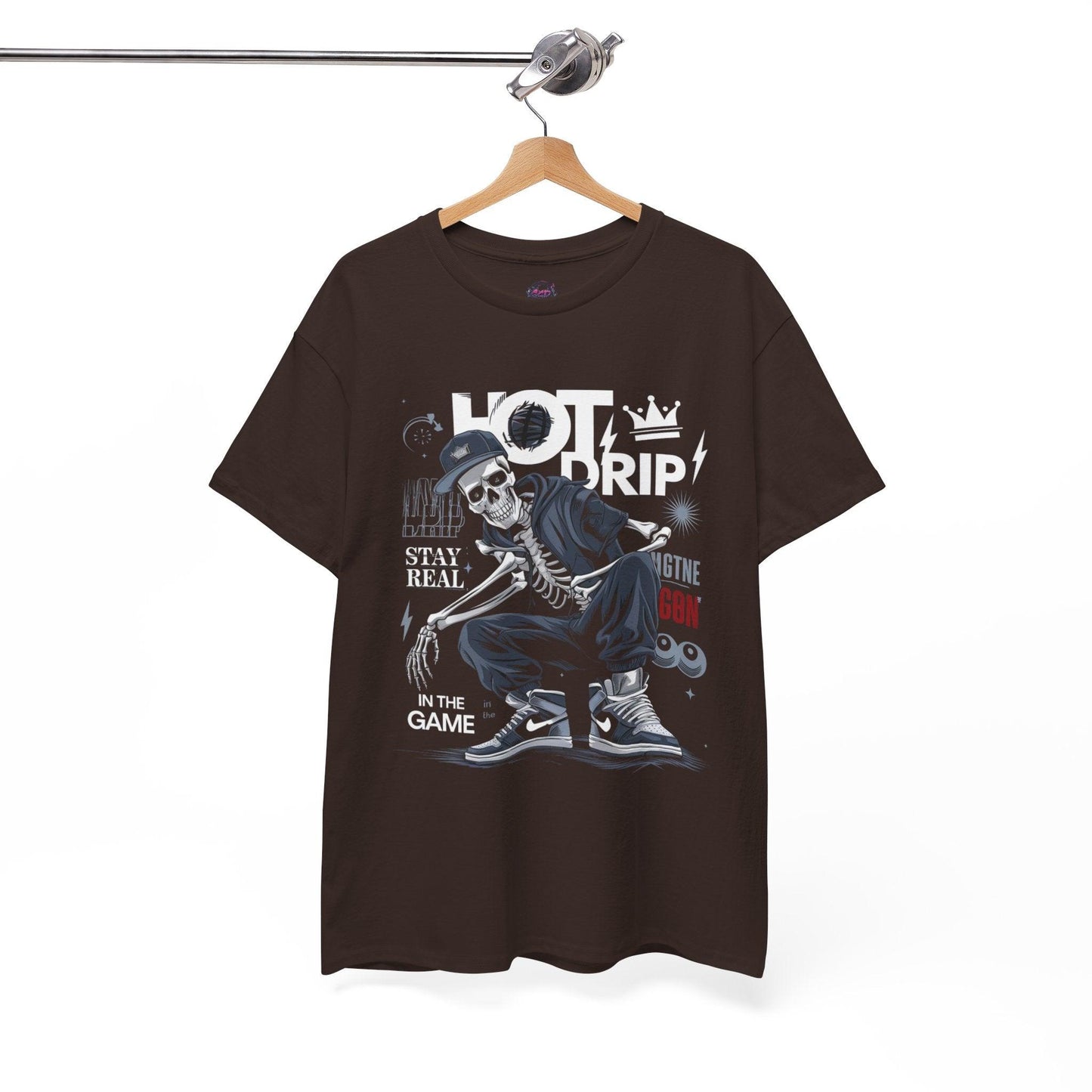 Cool Skeleton Stay Real, Hot Drip t-shirt - SosirrealByDesign