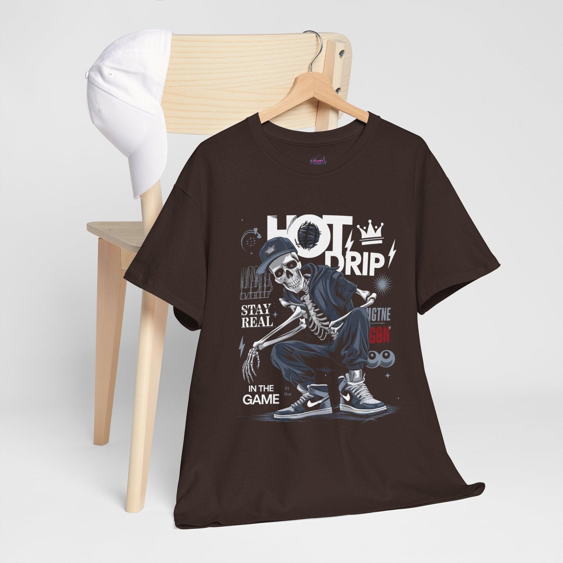 Cool Skeleton Stay Real, Hot Drip t-shirt - SosirrealByDesign