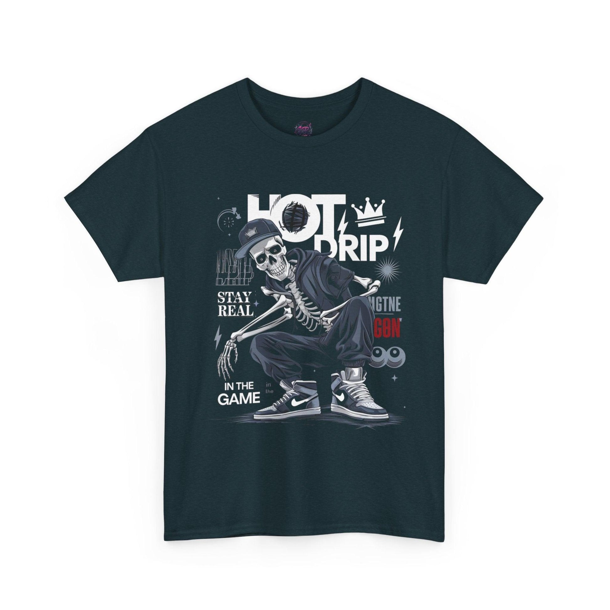 Cool Skeleton Stay Real, Hot Drip t-shirt - SosirrealByDesign