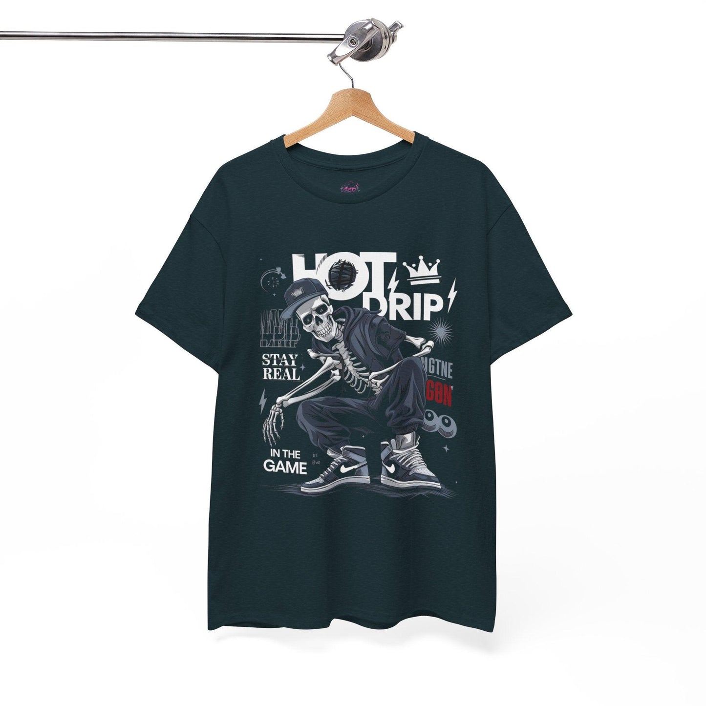 Cool Skeleton Stay Real, Hot Drip t-shirt - SosirrealByDesign