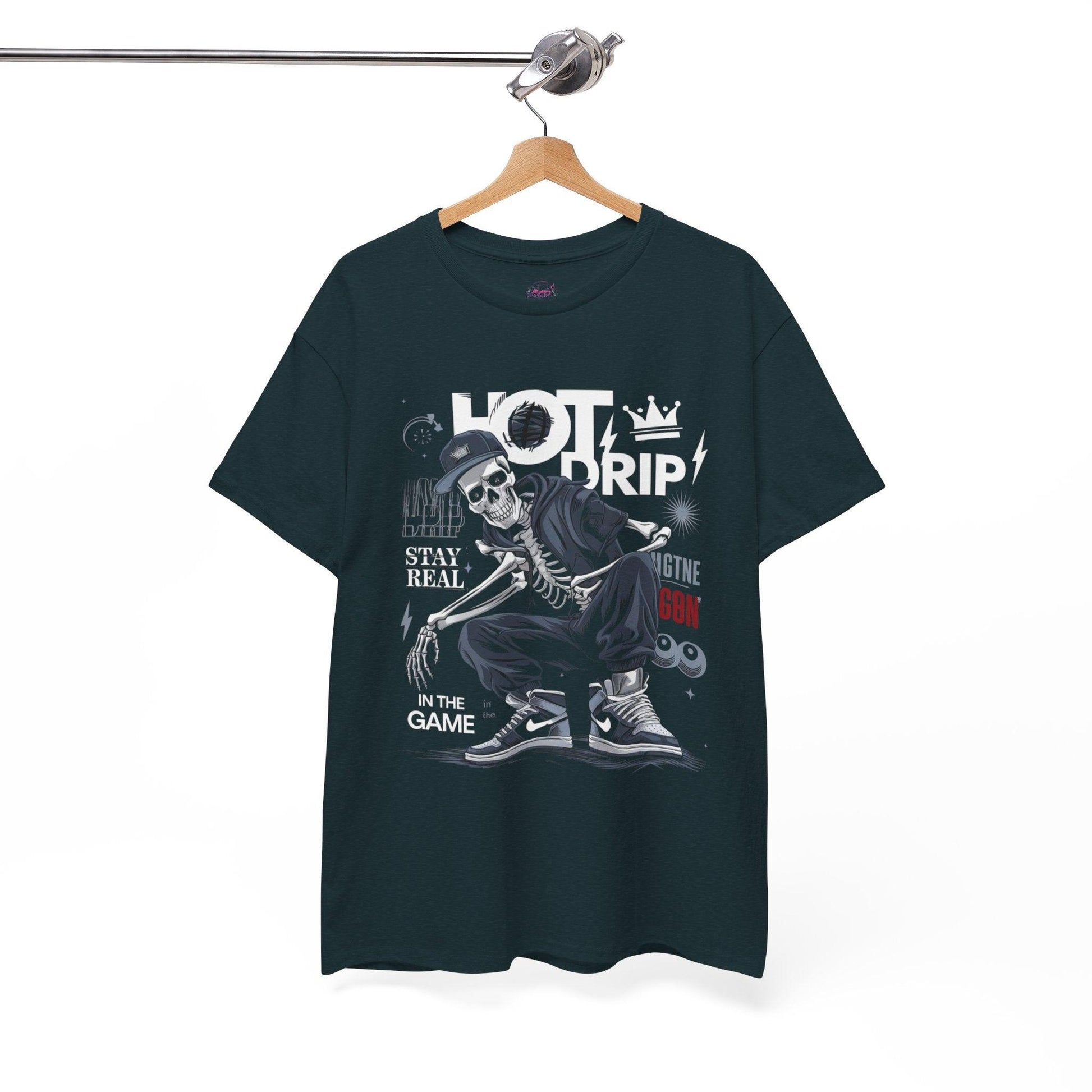 Cool Skeleton Stay Real, Hot Drip t-shirt - SosirrealByDesign