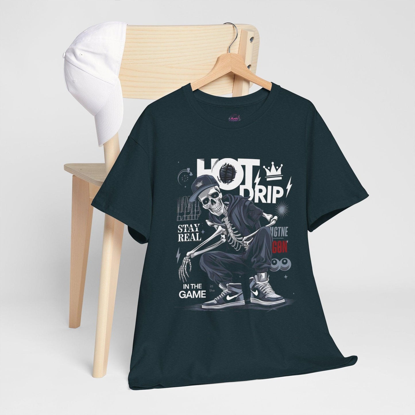 Cool Skeleton Stay Real, Hot Drip t-shirt - SosirrealByDesign