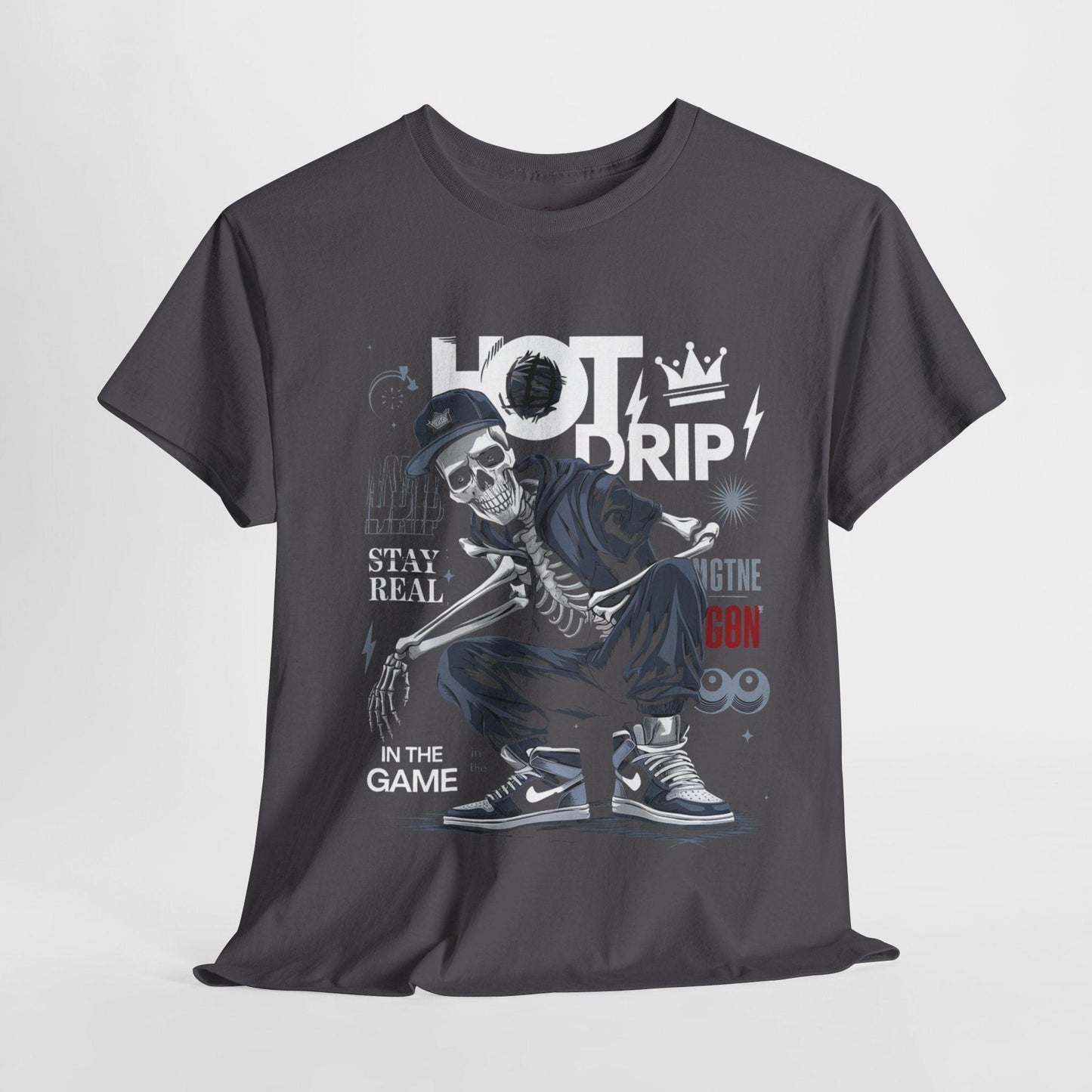 Cool Skeleton Stay Real, Hot Drip t-shirt - SosirrealByDesign