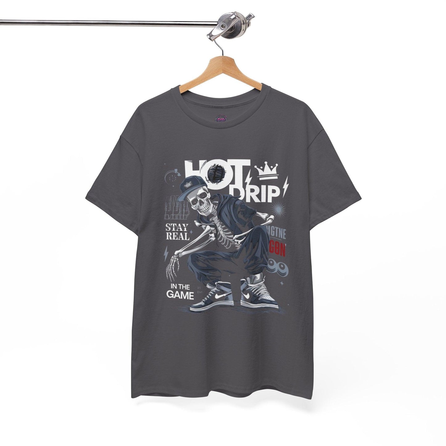 Cool Skeleton Stay Real, Hot Drip t-shirt - SosirrealByDesign