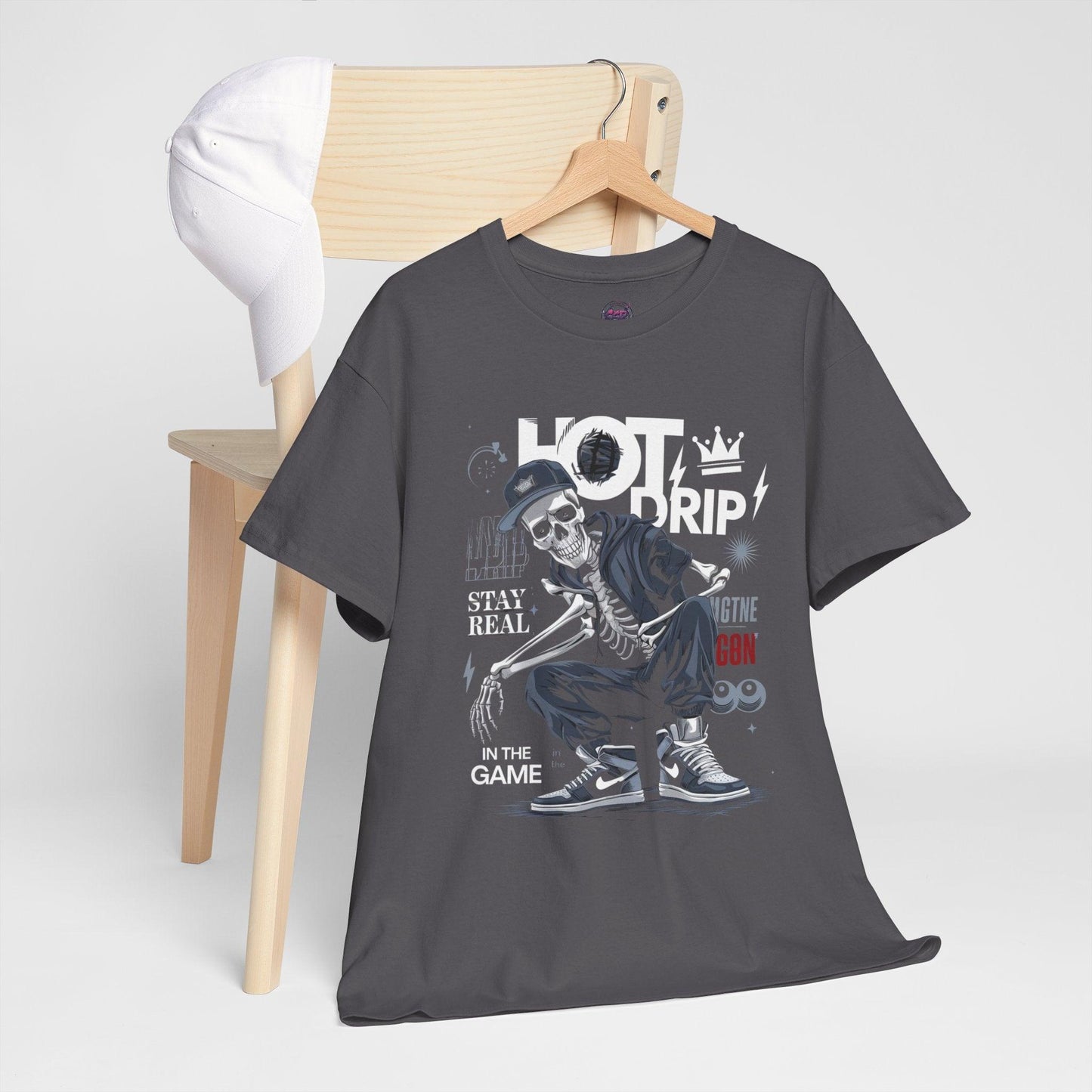 Cool Skeleton Stay Real, Hot Drip t-shirt - SosirrealByDesign
