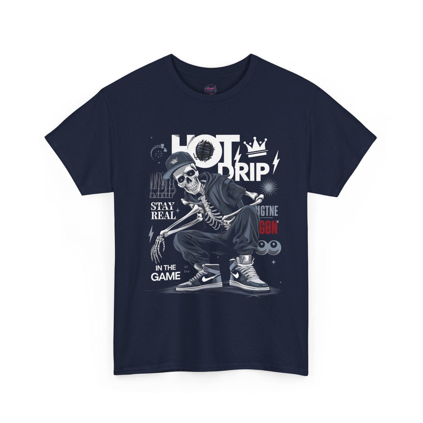 Cool Skeleton Stay Real, Hot Drip t-shirt - SosirrealByDesign