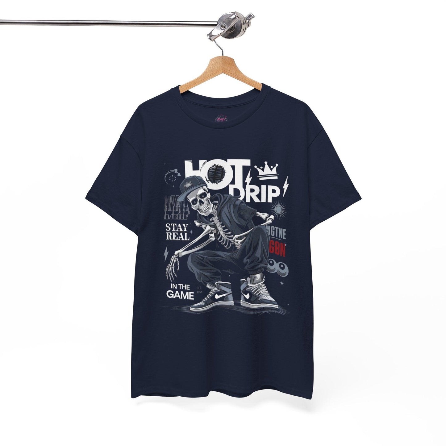 Cool Skeleton Stay Real, Hot Drip t-shirt - SosirrealByDesign