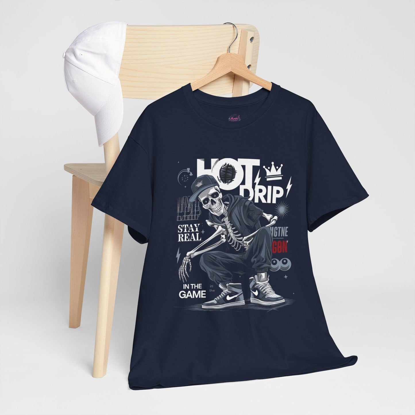 Cool Skeleton Stay Real, Hot Drip t-shirt - SosirrealByDesign