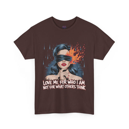 Blindfolded Woman Love Me for Who I Am- Graphic tee - SosirrealByDesign